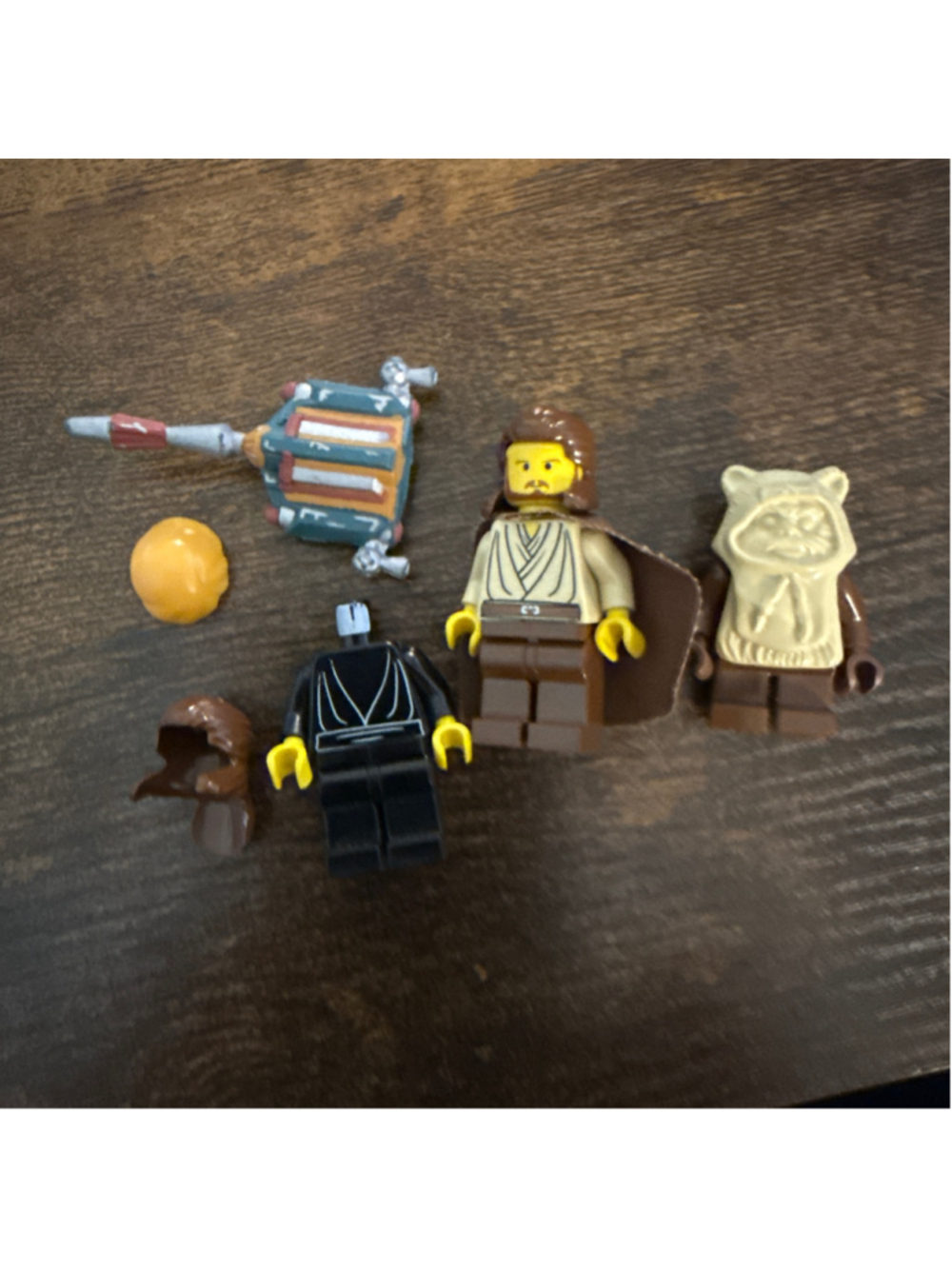 Vintage LEGO Star Wars Minifigure Lot Obi-Wan Ewok Luke Boba Fett Parts